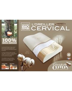 Oreiller cervical en latex naturel